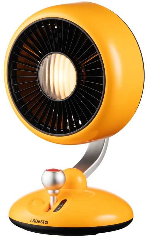 Вентилятор ARDESTO AviaFan FT-F3600Y настільний, 12см, акумулятор, підсвічування, USB-A Type-C, жовтий