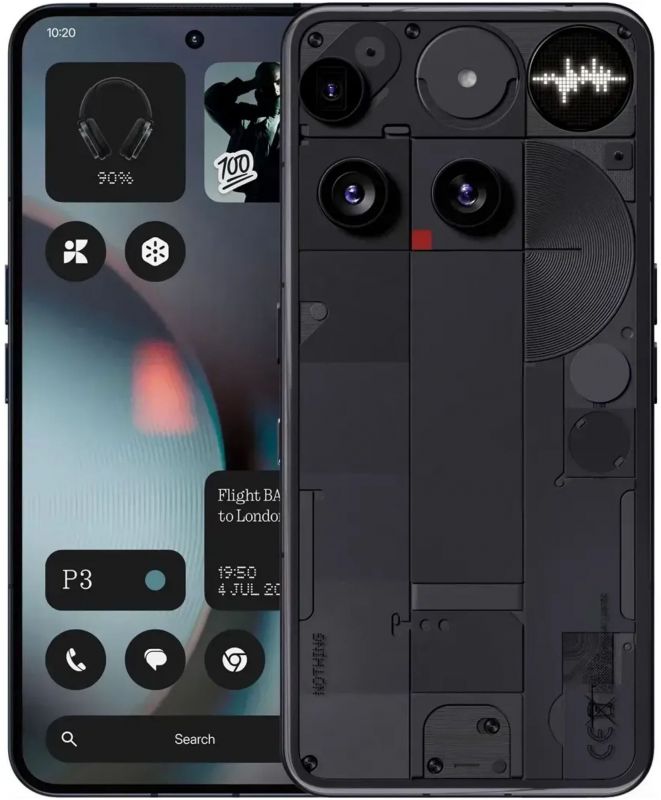 Смартфон Nothing Phone (3) 5G 6.67" 12/256ГБ, 2SIM, 5150мА•год, чорний