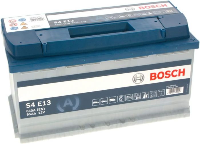 Акумулятор Bosch S4 12В 95Аг 850А R+ (0 092 S4E 130)