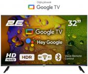 Телевізор 32" 2E LED HD 60Hz Smart Google TV Black