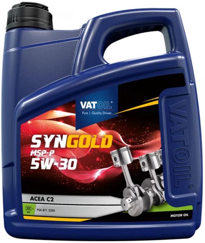 Олива моторна VATOIL SynGold MSP-P 5W-30 4л (10-4 PLUS) (50773)