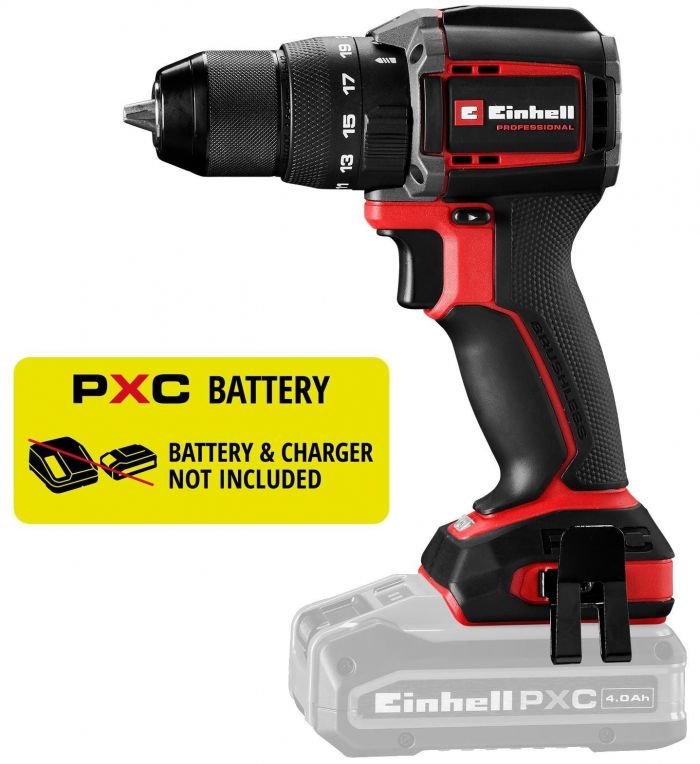 Шурупокрут-дриль ударний акумуляторний Einhell Professional TP-CD 18/70-C Li-i BL - Solo 18В 70Нм 0 - 450/0 - 2000 LED 1.07кг без АКБ та ЗП