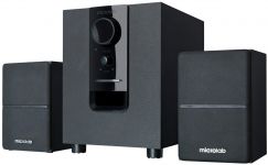 Акустична система MICROLAB M-106 2.1, 10W, mini-jack, чорний
