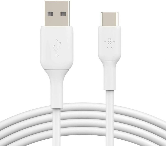 Кабель Belkin USB-A > USB-C заряджання/синхронізації 15Вт, 2м, PVC, білий