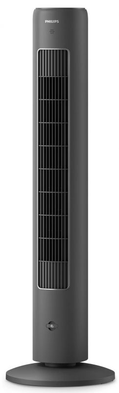 Вентилятор Philips колонний, 110см, 40Вт, пульт ДК, дисплей, графіт
