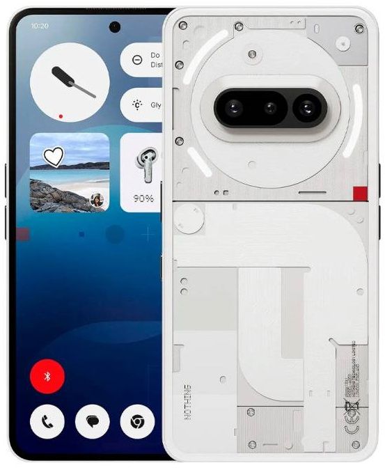 Смартфон Nothing Phone (3a) 6.77" 8/128ГБ, 2SIM, 5000мА•год, білий