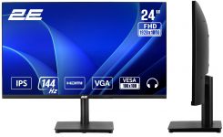 Монітор 2E 23.8" C2426B D-Sub, HDMI, IPS, 144Hz, FreeSync
