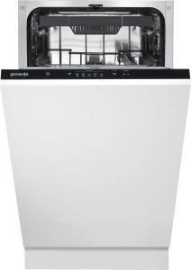 Посудомийна машина Gorenje вбудовувана, 11компл., E, 45см, AquaStop, 3й кошик, білий