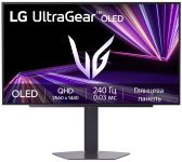 Монітор LG 27" 27GX704A-B 2xHDMI, DP, USB, OLED, 2560x1440, 240Hz, 0.03ms, DCI-P3 98.5%, G-SYNC, FreeSync, Pivot, HDR400