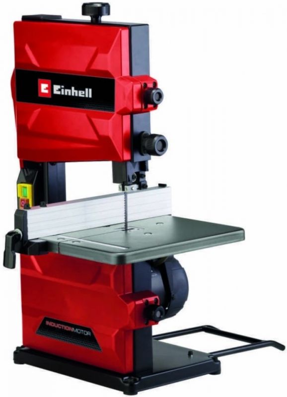 Пила стрічкова Einhell TC-SB 200/1, 250 Вт, 1400 об/хв, 900 м/хв, стіл 305x305 мм, виліт 200 мм, 15.8 кг