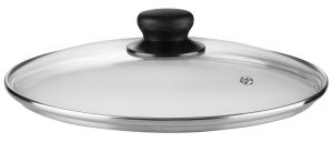 Кришка ARDESTO Gemini Gourmet, 24см, термостійке скло, нержавіюча сталь, бакеліт