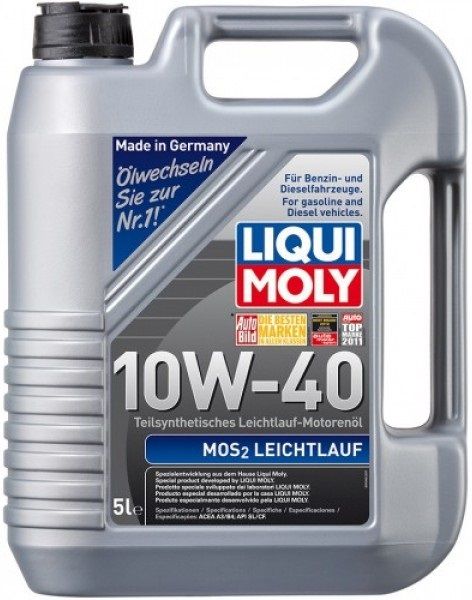 Олива моторна Liqui Moly MoS2 Leichtlauf 10W-40 5л (1931/2184)