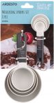 Набір мірних ложок ARDESTO Tasty Baking, 8шт, пластик, нержавіюча сталь, сірий світлий
