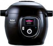 Мультиварка-скороварка Tefal Cook4me+ Connect, 1600Вт, чаша-6л, електронне керув., пластик, чорний