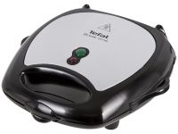 Мультимейкер Tefal Break time 700Вт, тефлон, 3 пластини, корпус-пластик, чорно-сріблястий