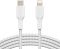 Кабель Belkin USB-C > Lightning заряджання/синхронізації 30Вт PD, 2м, плетений, білий