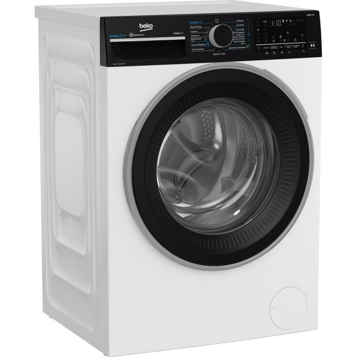 Пральна машина Beko фронтальна, 9кг, 1400, A, 55см, дисплей, пар, інвертор, WIFI, білий