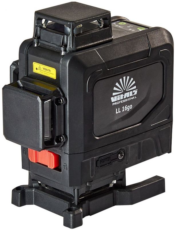 Нівелір лазерний Vitals Professional LL 16go до 50м ±0.3мм/м зелений промінь 2 вертикаль 120° 2 горизонталь 360° АКБ 3.7В 5200мА•год сумка IP54 2.74кг