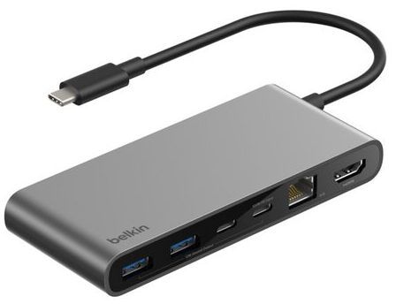 Хаб Belkin USB-C 8в1 Ethernet Multiport Dock