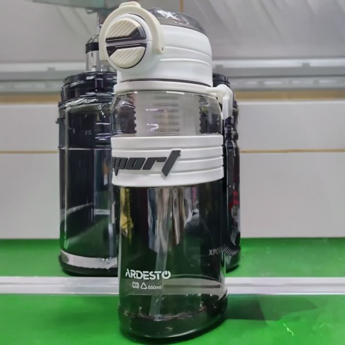 Пляшка для води ARDESTO Urban 850мл, пластик, білий