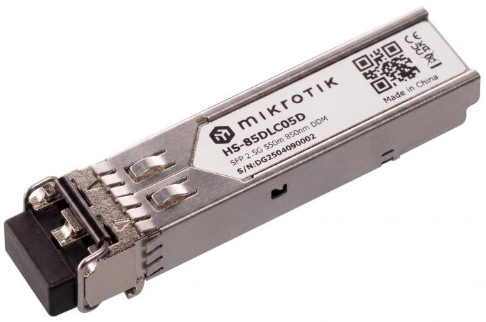Трансивер MikroTik HS-85DLC05D SFP, 1x1.25G/2.5G, MM, 550м, LC