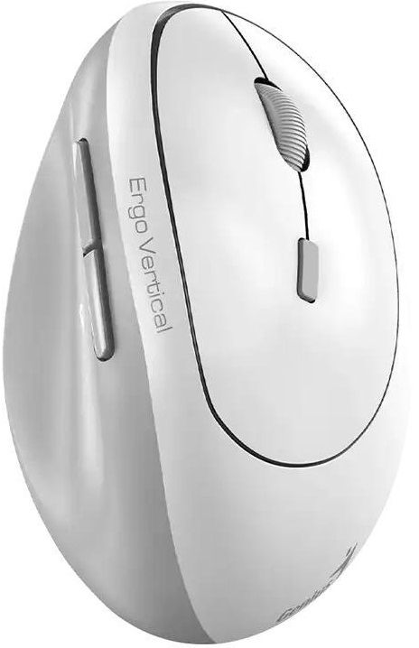 Миша Genius Ergo 8350S, Silent, AI, WL/BT, біло-сірий