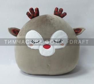 Подушка декор. ARDESTO Christmas Deer 35см, 97% поліестер, 3% спандекс, cірий