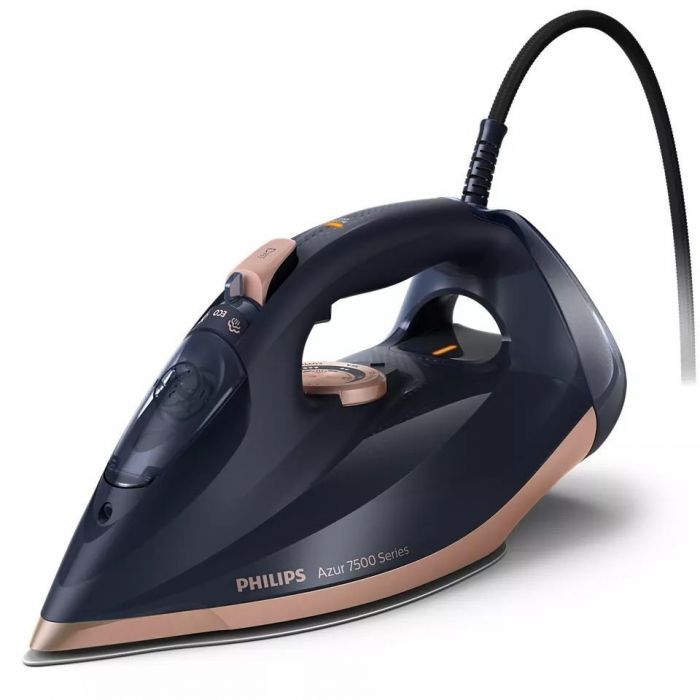Праска Philips 7500  Series, 3200Вт, 300мл, паровий удар -260гр, постійна пара - 50гр, нерж. сталь, синій
