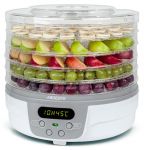 Сушарка для продуктів ARDESTO FDB-5321T, 250Вт, піддонів -5x3см, діаметр-32см, макс-70°С, таймер, електр. управління, пластик , білий