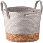 Кошик ARDESTO Minimalism 23х23х19см, паперовий шпагат, рогожка, сірий