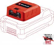 Зарядний пристрій USB акумуляторний Einhell TC-CP 18 Li USB A/C - Solo PXC 18В Type-A/Type-C 2 A 0.06кг без АКБ та ЗП