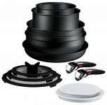 Набір посуду Tefal Ingenio Excellence+, 13 предметів, алюміній, нержавіюча сталь, бакеліт, чорний