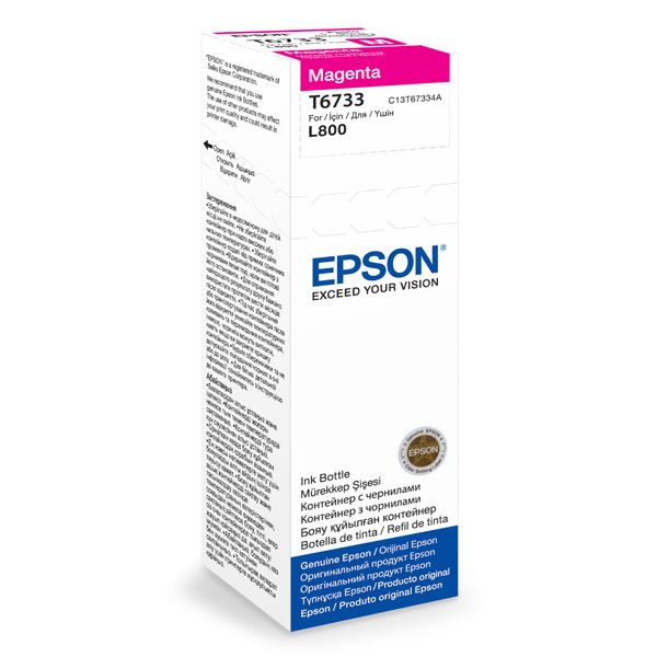 Контейнер з чорнилом Epson T6733 EcoTank L1800/L800/L800/L805/L810/L850 magenta