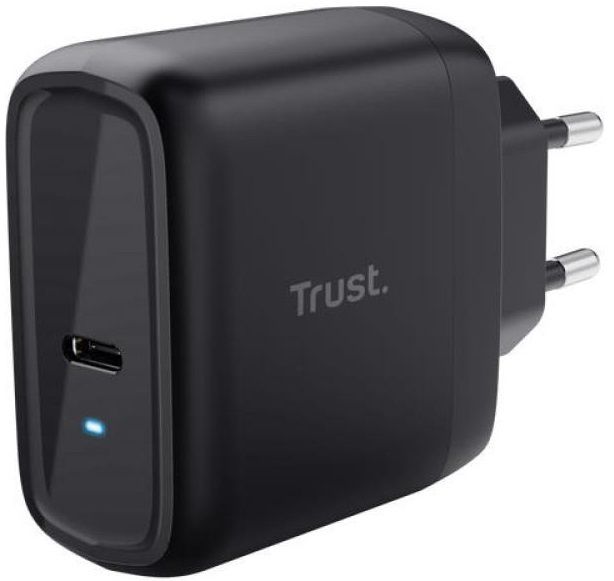 Зарядний пристрій мережевий Trust Maxo 65Вт, USB-C PD, чорний