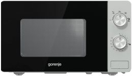 Мікрохвильова піч Gorenje, 20л, мех. керув., 800Вт, сріблястий