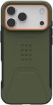 Чохол UAG для iPhone 18/17 Pro Max, Civilian MagSafe, Olive/Orange