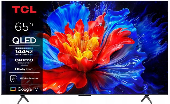 Телевізор 65" TCL QLED 4K 144Hz Smart Google TV Titan ONKYO sound