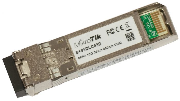 Трансивер MikroTik S+85DLC03D SFP+, 1x10GBaseSR, MM, 300м, LC