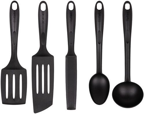 Набір кухонних аксесуарів Tefal Bienvenue, 5шт, пластик, чорний