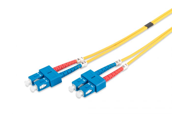 Патч-корд волоконно-оптичний DIGITUS SC/UPC-SC/UPC, 9/125, SM, OS2, duplex, 1м