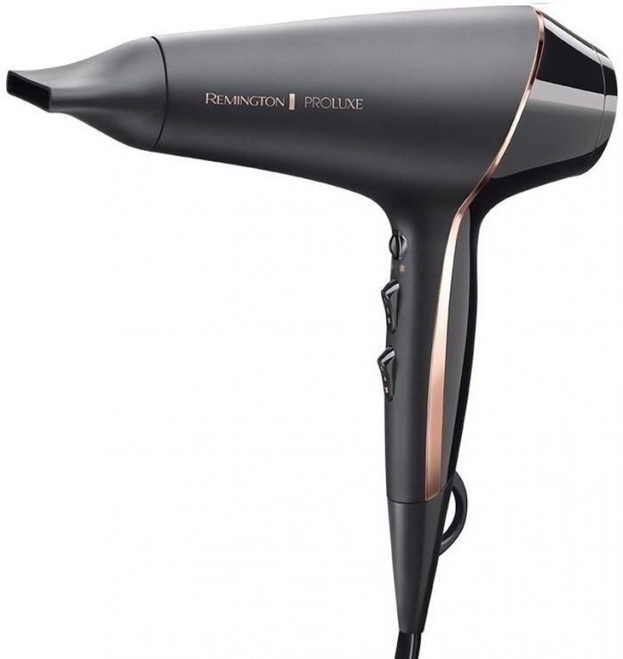 Фен Remington ProLuxe Midnight Edition, 2400Вт, 3 режими, дифузор, іоніз-я, хол. обдув, чорний