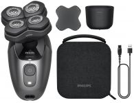 Бритва електр. для голови  Philips роторна Pro Series 7000,  бритв.головок-4, Li-Ion, сух.+волог., кейс для зберіг., чорний