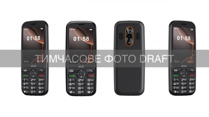 Мобільний телефон 2E E350 3.5" 2SIM, 3000мА•год, чорний