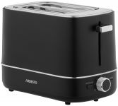 Тостер ARDESTO Timeless Elegance, 800Вт, пластик, 2 слоти, чорний