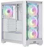 Корпус 2E GAMING Dominator Pro G2302W без БЖ 2xUSB3.0, 1xUSBType-C, 4x120мм ARGB, VGA 380мм, LCS ready, контролер з пультом, TG Side Panel, TG/Mesh Front panel, ATX, білий