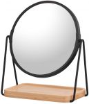 Дзеркало з підставкою 16" Ardesto 16.5x10x1.5см, скло, бамбук, метал, пластик, чорний