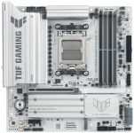 Материнcька плата ASUS TUF GAMING B850M-PLUS WIFI7 W sAM5 B850 4xDDR5 M.2 HDMI DP Wi-Fi BT mATX білий