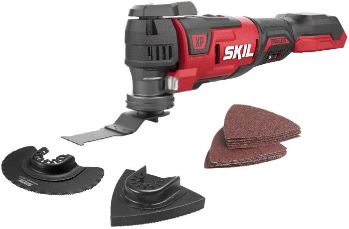 Багатофункціональний інструмент акумуляторний реноватор SKIL 3650 CB XP 20В 11000-17000об·хв кут коливань 1.8° 1.1кг без АКБ і ЗУ