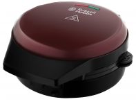 Мультимейкер Russell Hobbs Fiesta 950Вт, алюміній, 3 пластини, корпус-нержав.сталь/пластик, бордо