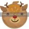 Прихватка ARDESTO Christmas Deer 20х20см, 100% поліестер (верх), 100% бавовна (низ), коричневий